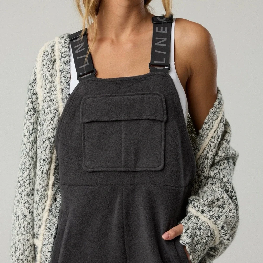 These are brand new with tags Aerie fleece overalls size small. So cozy! - Picture 4 of 7